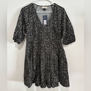 Universal Thread Black Floral Mini Dress